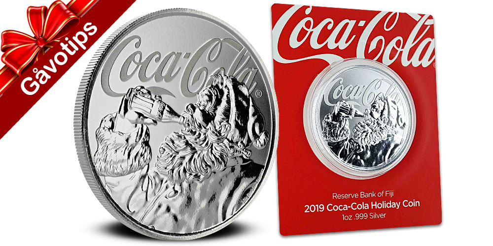 Officiellt Coca-Cola silvermynt Officiellt Coca-Cola silvermynt