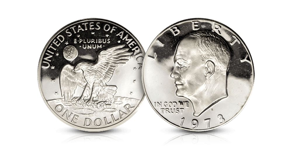 Populär Eisenhower-dollar i 40 % silver Populär Eisenhower-dollar i 40 % silver