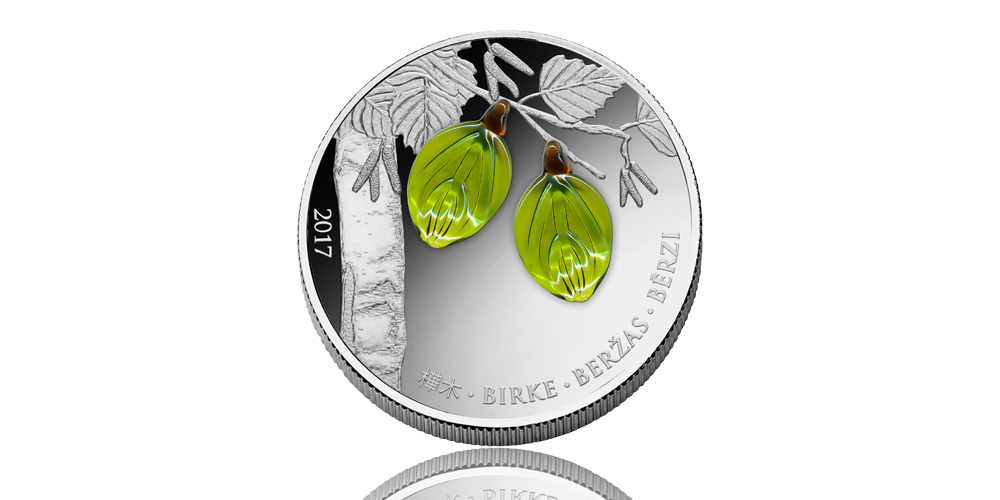 Ornäsbjörken är Sveriges Nationalträd nu på ett mynt i 99,9 % silver.. Myntet väger 20 gram och har en diameter på 37 mm. Nominellt värde: 1000 Francs Ornäsbjörken är Sveriges Nationalträd nu på ett mynt i 99,9 % silver.. Myntet väger 20 gram och har en diameter på 37 mm. Nominellt värde: 1000 Francs