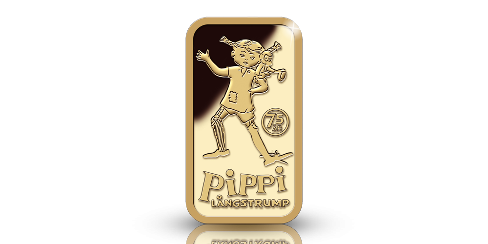   Pippi fyller 75 år- hedras med en guldtacka i 24 karat