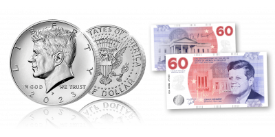 Minnesmynt mynt för JFK 1963 - 2023 + premie