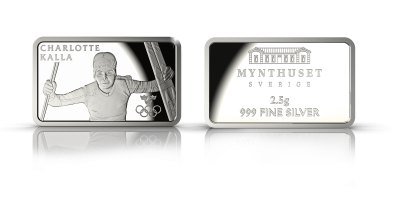 Charlotte Kalla - 2,5 gram silvertacka 