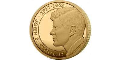 John F. Kennedy minnesmynt 0,5g