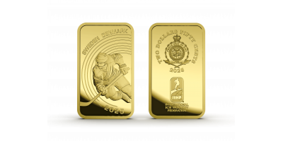Officiell IIHF 2025 2,5g guldtacka