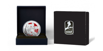 Officiellt IIHF 2025 silvermynt 'Denmark'  