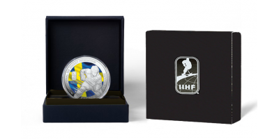 Official IIHF 2025 Silver Coin 'Sweden' 