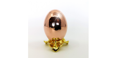 Påskägg förgyllt med 24 karat roséguld 