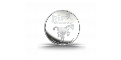 Pippi -80år 1945-2025 10g silvermedalj 