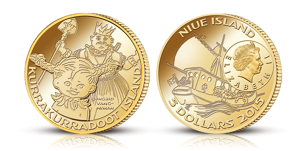 Pippi på Kurrekurreduttön i guld Pippi på Kurrekurreduttön i guld