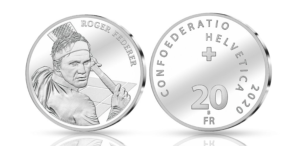 Roger Federer silvermynt Roger Federer silvermynt
