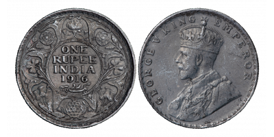 SS Cairo Georg V 1 Rupee 1911-1936 