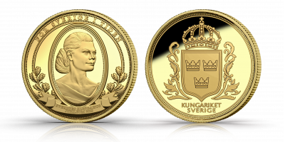 Förgylld medalj - Kronprinsessan Victoria